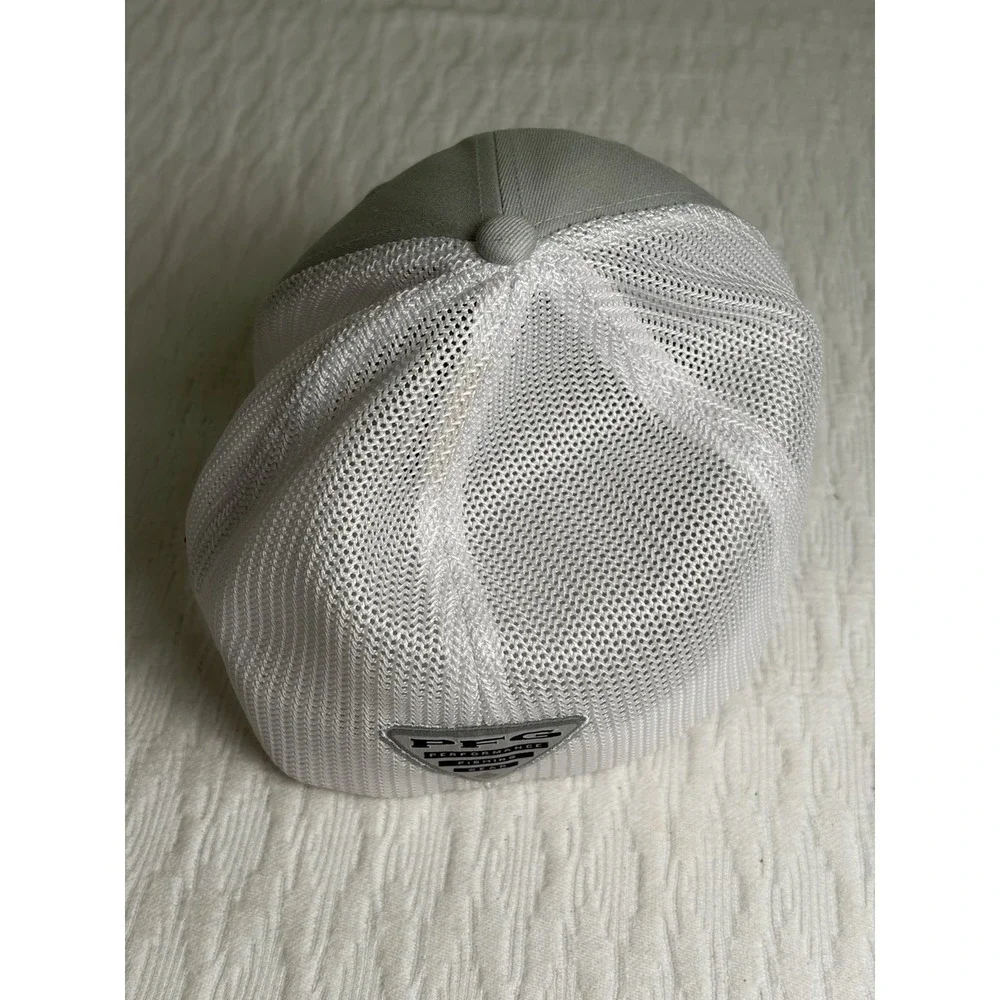 Men's Columbia PFG Hat L/XL Grey And white